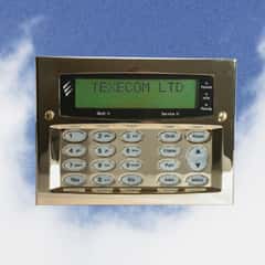 (image for) Texecom Premier Flush Mounted Polished Brass LCD Keypad