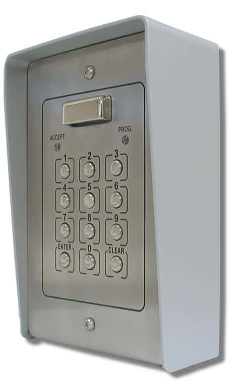 (image for) Videx 100 code surface stainless steel keypad + Light - Click Image to Close
