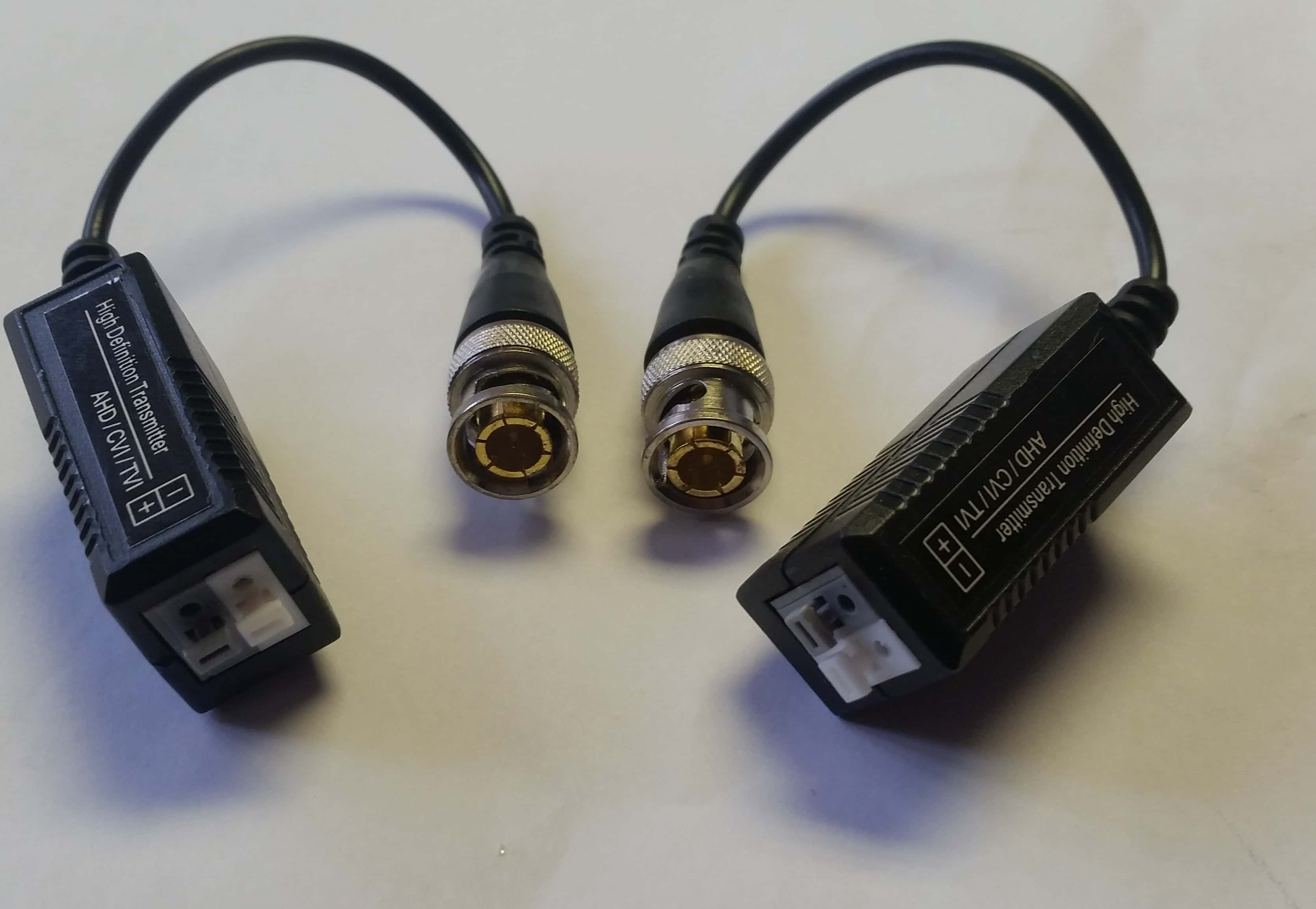 (image for) SecWareHD-AHD/CVI/TVI Passive Video Balun Kit TX+RX With Pigtail - Click Image to Close