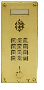(image for) BPT 1 Button Brass GSM KIT with Keypad (requires SIM card)