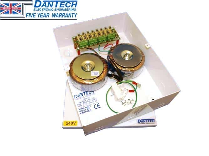 (image for) Dantech 24V AC 8A 8-Way Power supply unit