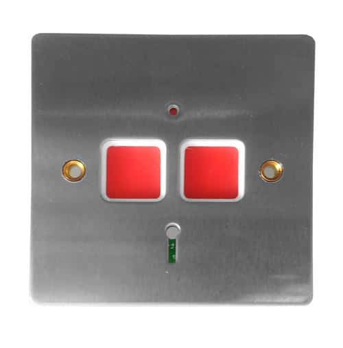 (image for) CQR Stainless Steel Flat Plate Panic Button - Click Image to Close