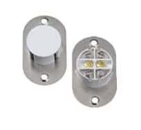 (image for) CQR 6 Terminal Flush Contact, 2 Reed, Metal Plate (57) - Click Image to Close