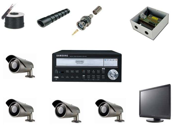 (image for) Samsung External 4 Way CCTV Kit