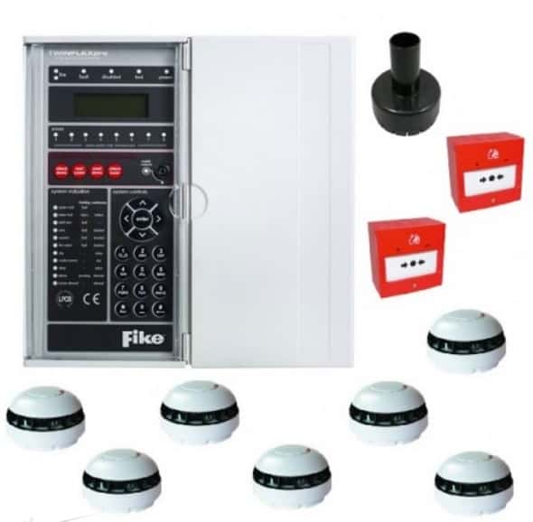 (image for) FIKE 4 Zone TWINFLEXpro Fire Alarm Kit with ASD Detector
