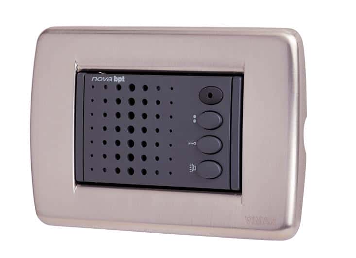 (image for) BPT Nova Flush Audio Module Black with Brushed Nickle surround - Click Image to Close