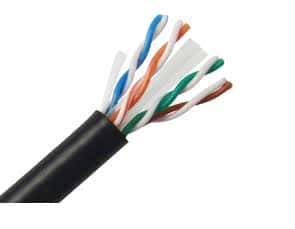 (image for) Secware 305m Category 6, 4pr UTP Black PE External Cable
