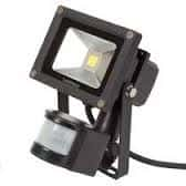 (image for) Tamlite 80W LED Euro Floodlight with PIR- Black