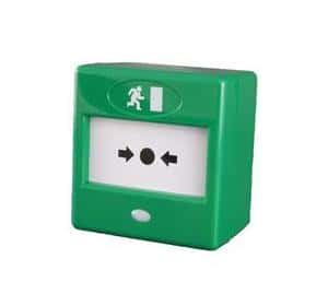 (image for) CQR Surface Green Call Point Double Pole