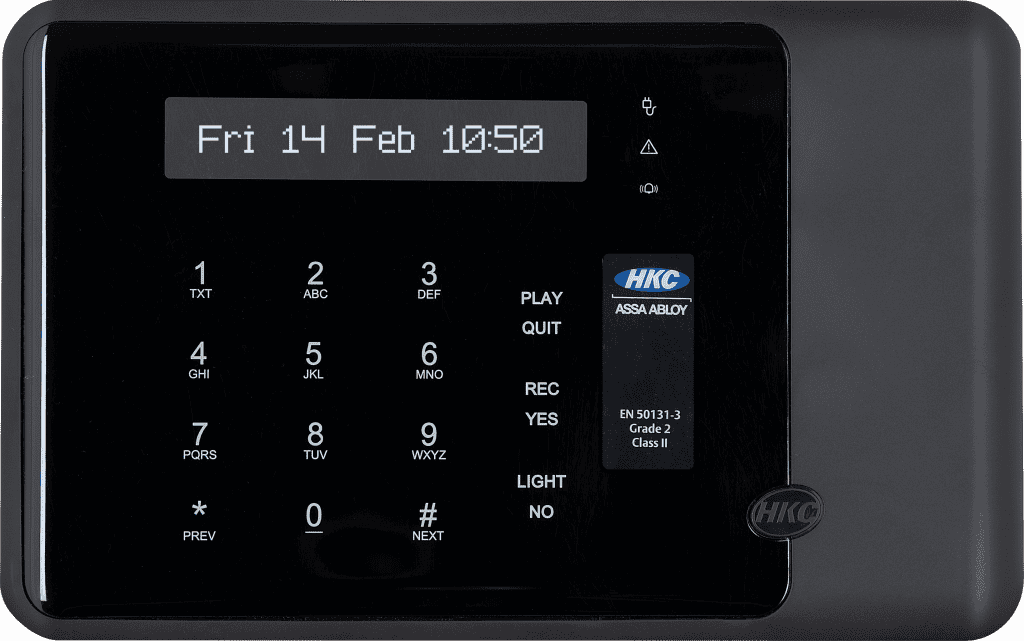 (image for) HKC RKP-T Touch Intruder Keypad Black - Click Image to Close