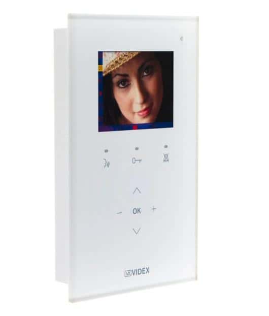 (image for) Videx Flush white Kristallo video monitor - Click Image to Close