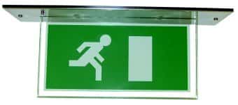 (image for) SECWARE 8 watt T5 Non Maintained White Sing;e Sided Exit Sign