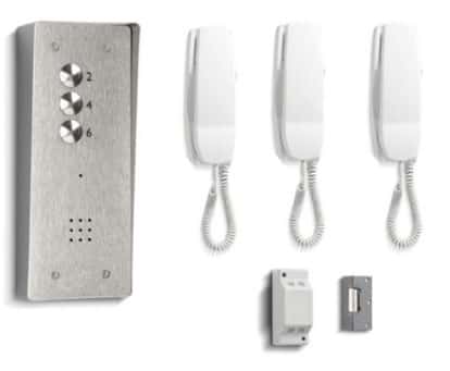 (image for) Bell VRK3 3 Way Vandal Resistant Audio Entry Kit (Surface Panel) - Click Image to Close