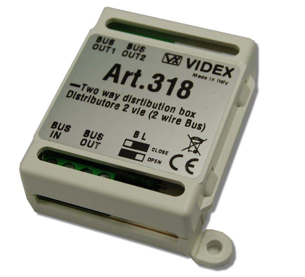 (image for) Videx 2 way bus distributor for VX2300 system
