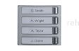 (image for) BPT 4 Button Front Plate