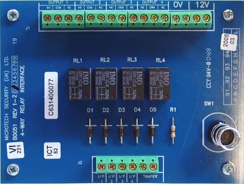 (image for) Honeywell C074 Galaxy Series 4-Way Relay Interface