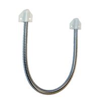 (image for) CQR Budget Surface Door Loop with White Plastic Brackets (450mm)