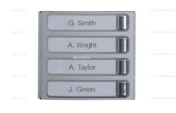 (image for) BPT 4 Button Front Plate