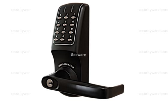 (image for) Secware Black Battery Operated Digital Mortice Sash Lock