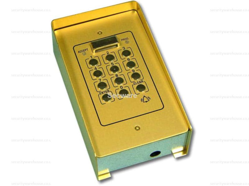 (image for) Videx Surface 810 Gold Effect 1 Code 1 Relay Code Lock