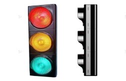 (image for) LED Modular Triple Aspect 230v AC Traffic Light