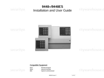 (image for) Scantronic 9448 User Manual