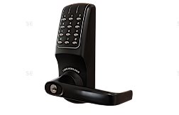 (image for) Secware Black Battery Operated Digital Mortice Sash Lock