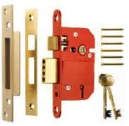 (image for) Secware 5 Lever Sashlock Brass