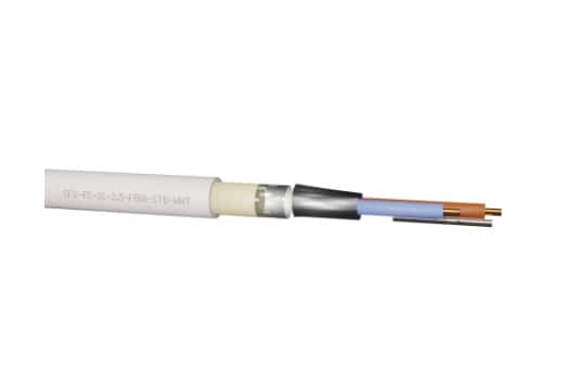 (image for) Secware 100m Fire Cable FR60 2 Core 2.5mm 300/500V White - Click Image to Close