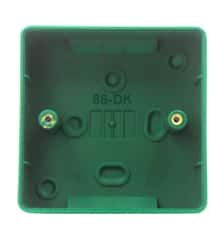 (image for) CQR XB/BB/GR Green Plastic Backbox - Click Image to Close